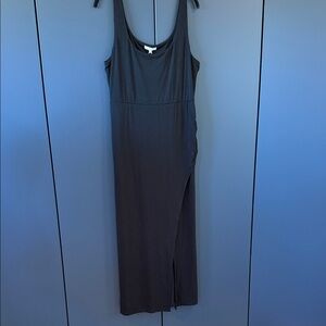 Z Supply Black Sleeveless Maxi Dress with Side Slit
